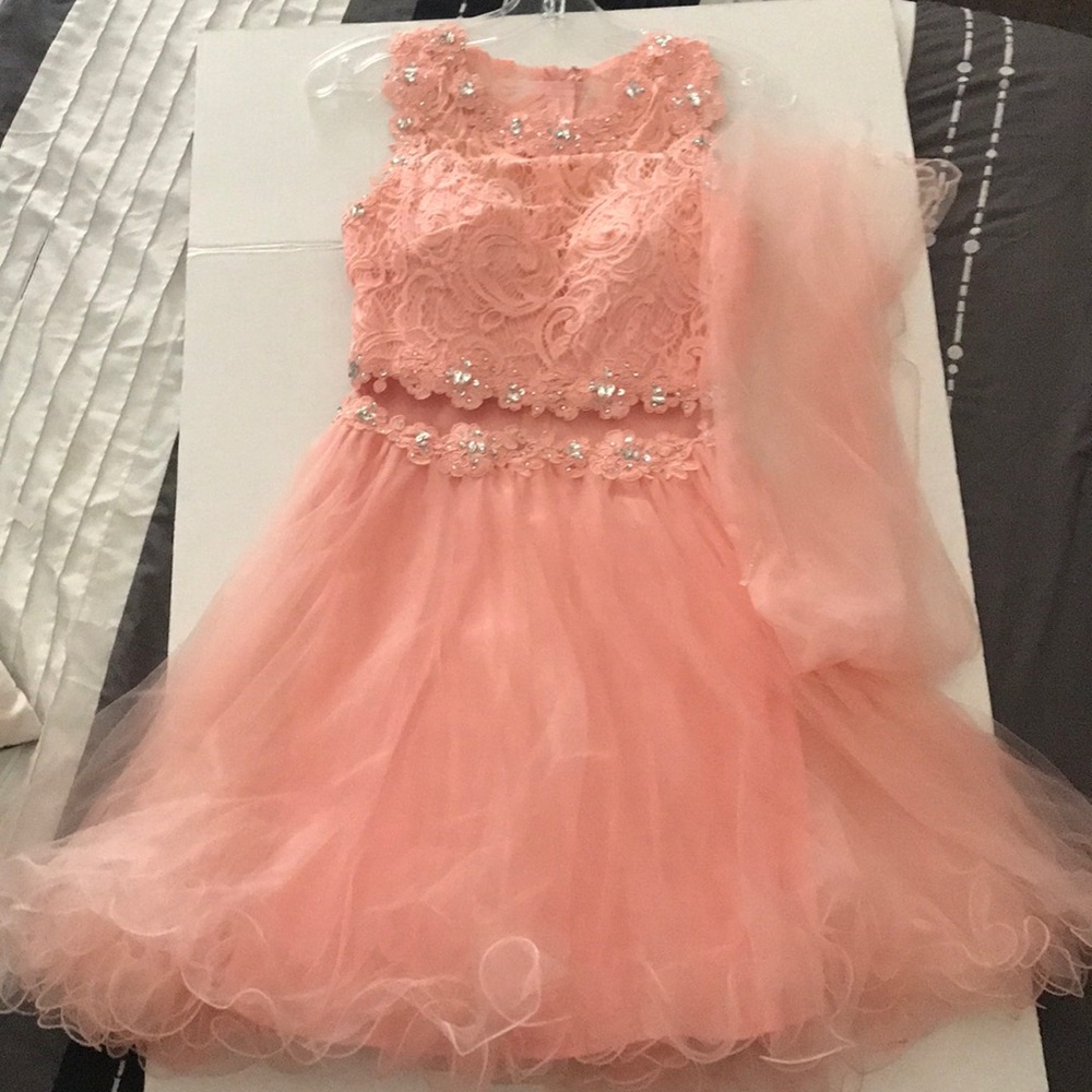 Coral/Pink Homecoming Dress